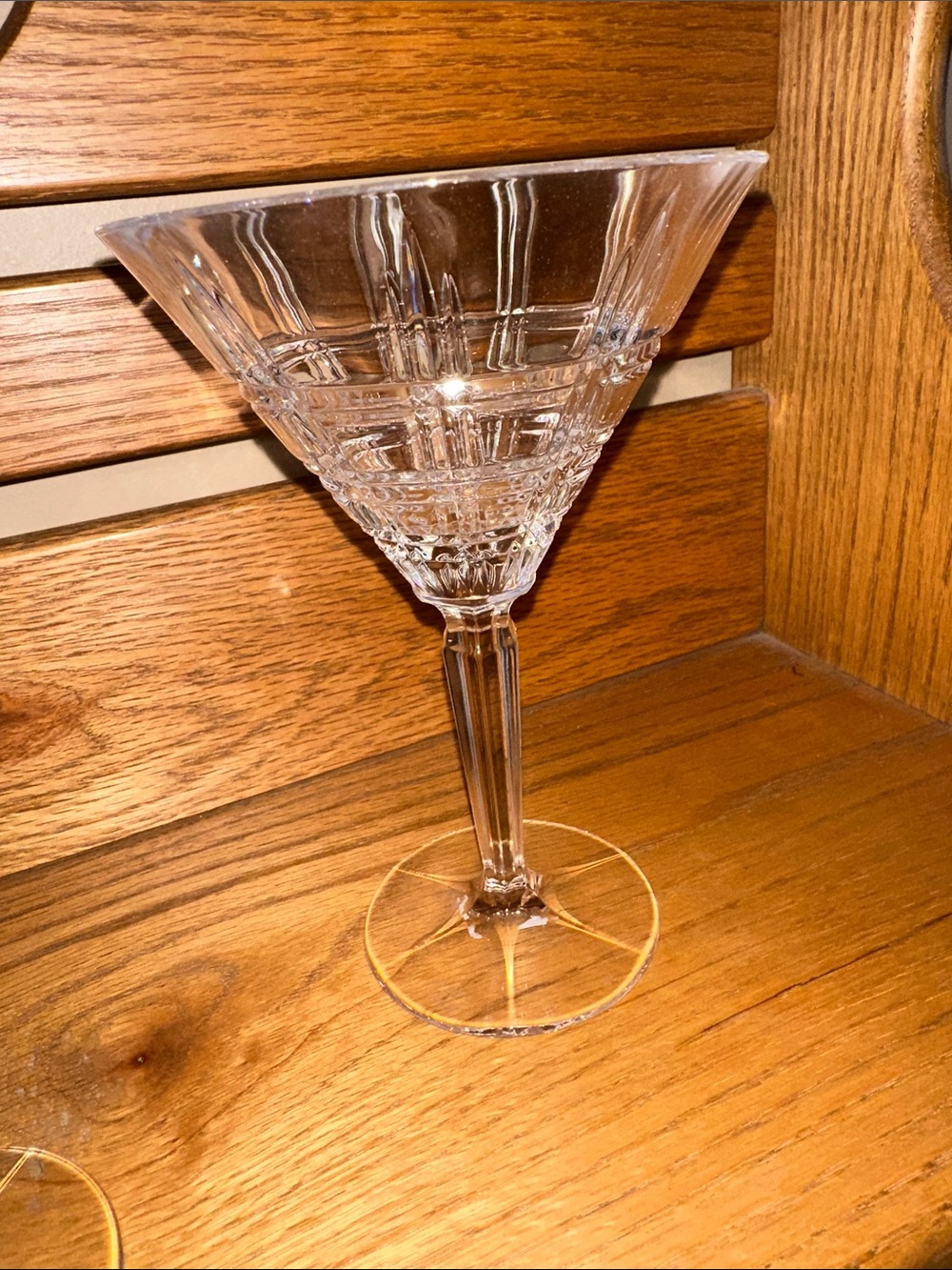 Crystal Cut Martini Glasses - Clear Glass (Set of 2). Marquis by Waterford - Picture 5 of 7